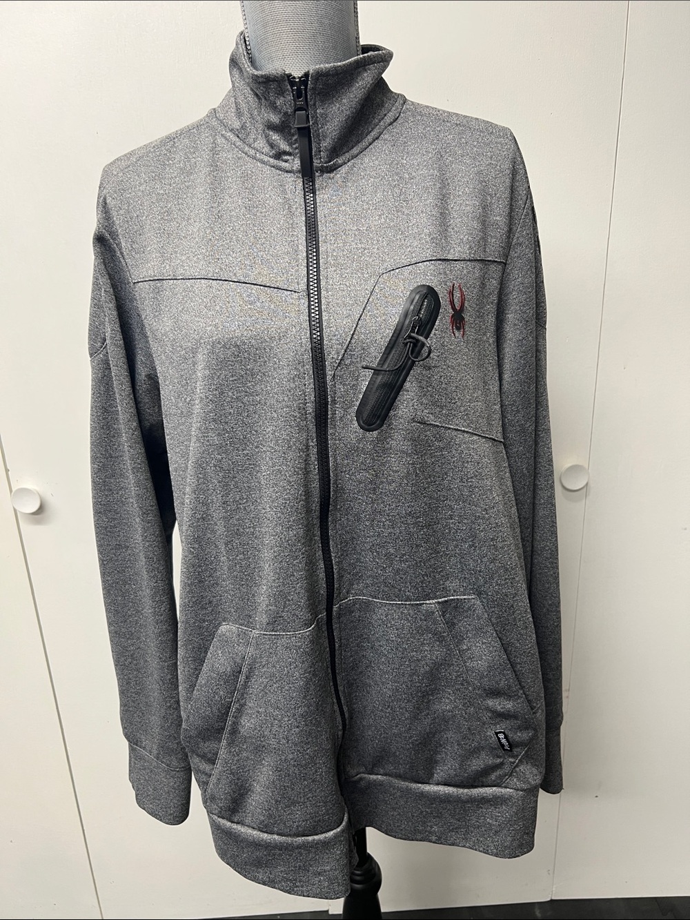 Spyder Men's Grey Full-Zip Shirt Jacket